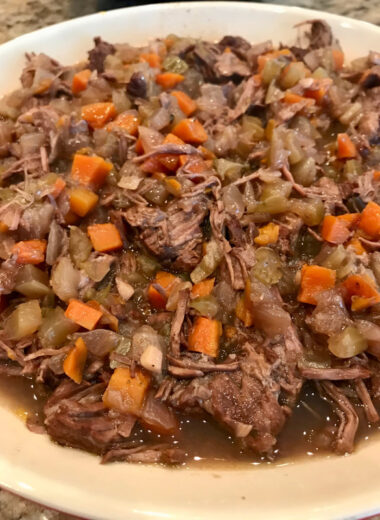 Perfectly cooked Instant Pot or Pressure Cooker Short Ribs that fall off the bone!