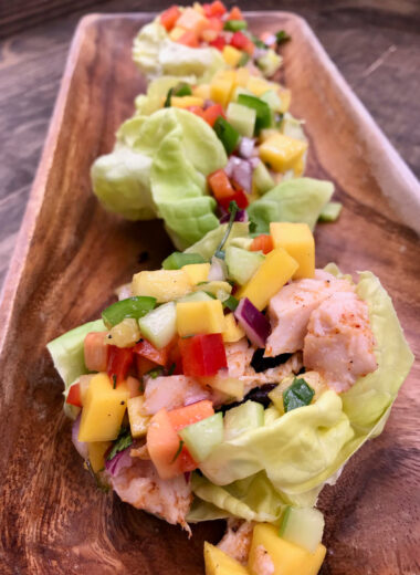 These flavor packed wraps remind me of summer in a bite! They are so yummy!